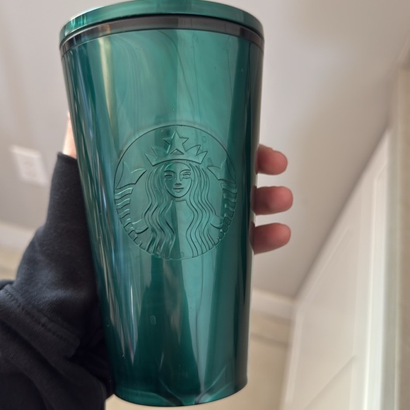 Lightly used green Starbucks cold cup tumbler - 16oz - Picture 3 of 3
